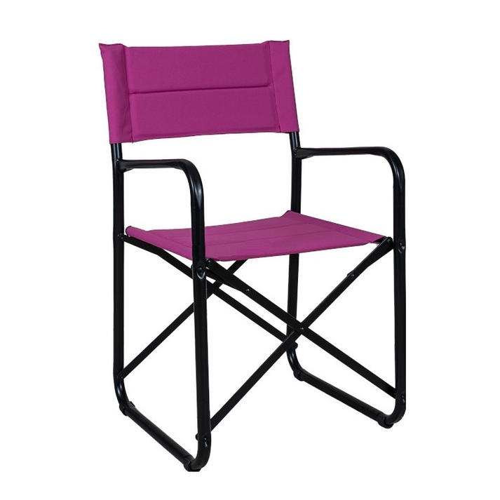 Μεταλλική Πολυθρόνα Σκηνοθέτη Ελληνικής Κατασκευής με Ύφασμα Επιλογής