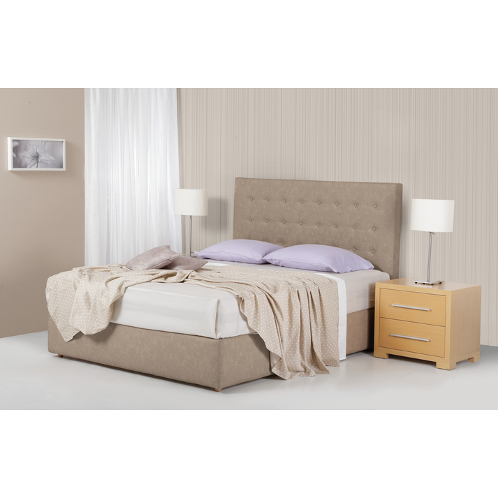 ΚΡΕΒΑΤΙ ΥΦΑΣΜΑ Ή ΔΕΡΜΑΤΙΝΗ 110/140/150/160 MILVA LINEA BED 