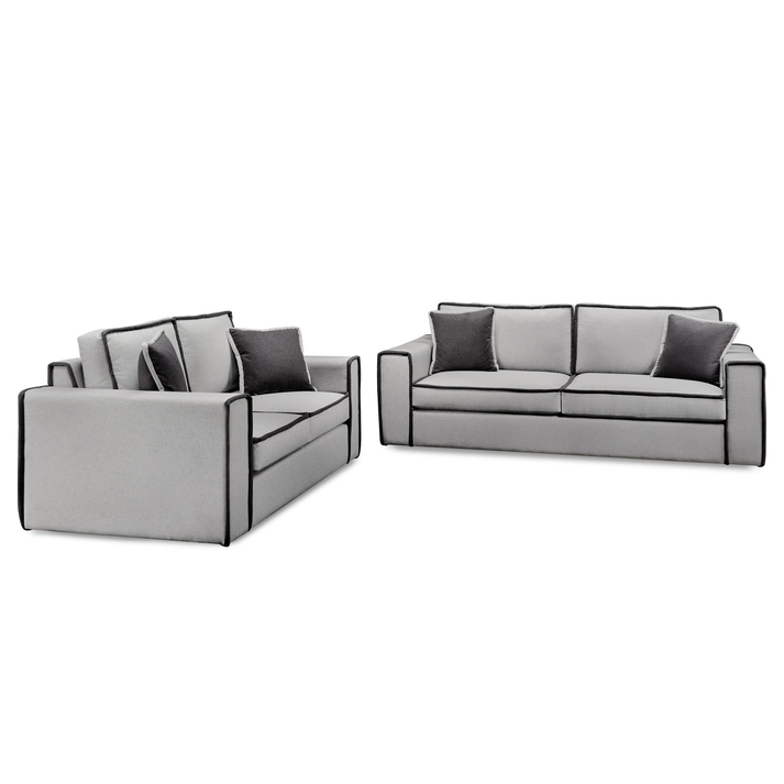 Elite Διθέσιος 175x90cm + Τριθέσιος 225x90cm Γαλλική Ραφή (Ρέλια)