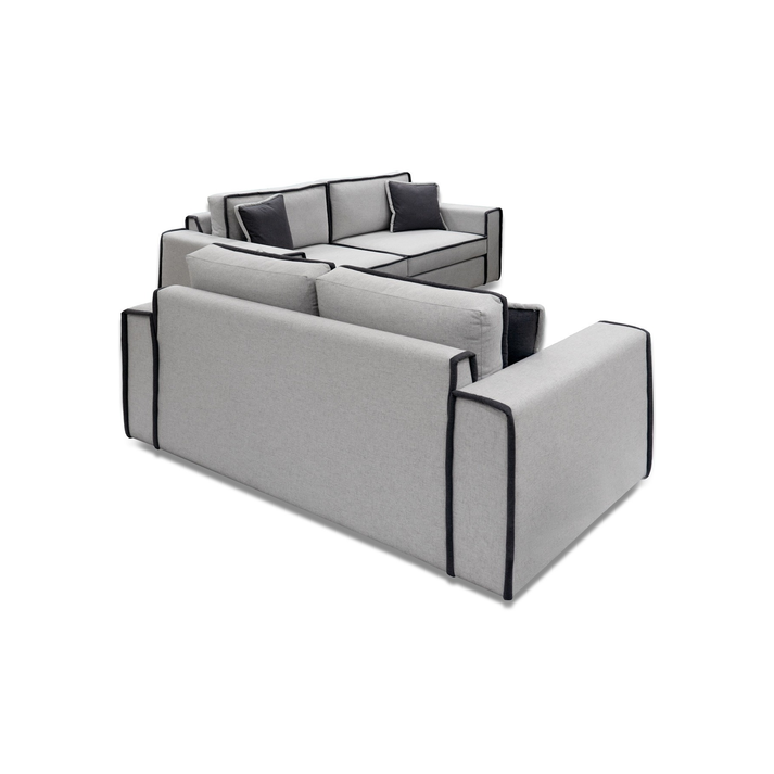 Elite Διθέσιος 175x90cm + Τριθέσιος 225x90cm Γαλλική Ραφή (Ρέλια)