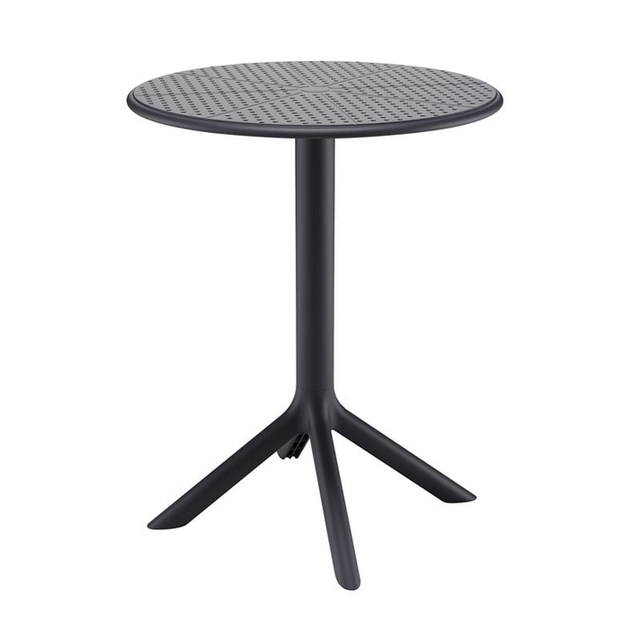 MODA-H Τραπέζι Κήπου - Βεράντας, PP - UV Protection, Απόχρωση Μαύρο