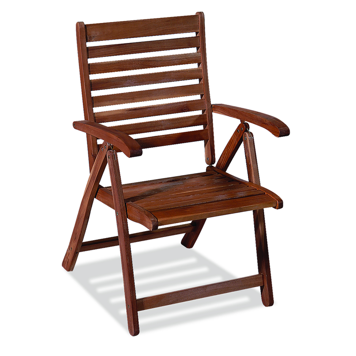 Ξύλινη Πτυσσόμενη Πολυθρόνα Χαμηλής Πλάτης Με 5 Θέσεις Acacia