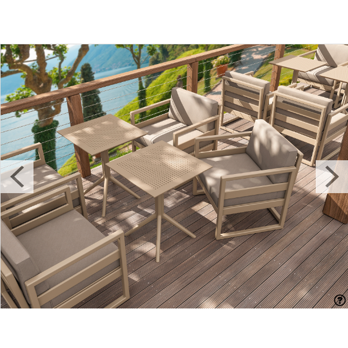 MYKONOS SET 2ΘΕΣ.TAUPE/ΜΑΞ. ΕΚΡΟΥ(2ΘΕΣ.+2ΠΟΛ.+ΤΡΑΠ 65εκ.)