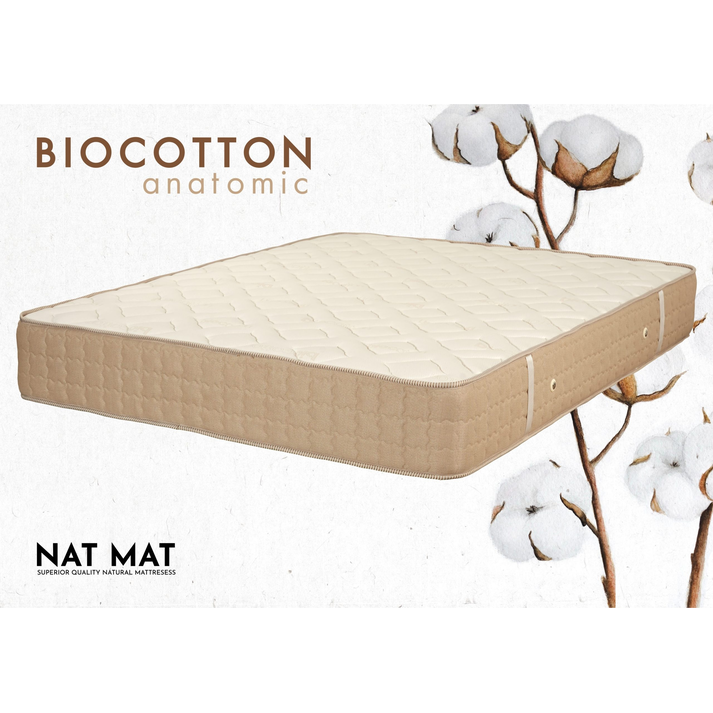 KS Strom Στρώμα Natural Biocotton Anatomic 90/100/110/120/130/140/150/160/170/180X200X30εκ.