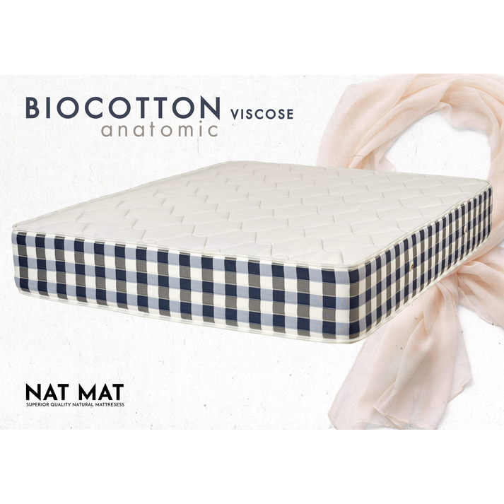 KS Strom Στρώμα Natural Viscose Biocotton Anatomic 90/100/110/120/130/140/150/160/170/180X200X30εκ.