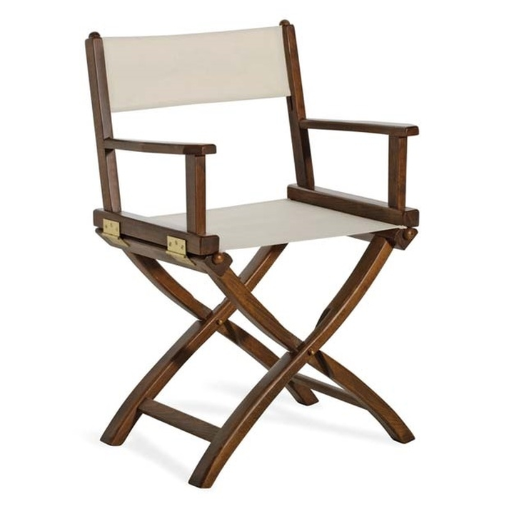 Ναυτική Πολυθρόνα Σκηνοθέτη Ελληνικής Κατασκευής Οξιά / Ύφασμα Επιλογής 59x45xH49/89cm