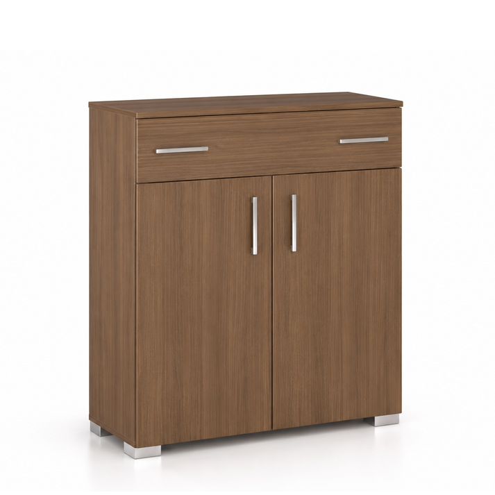 No21 Two-Door Shoe Cabinet with 1 Drawer 75x33x92cm