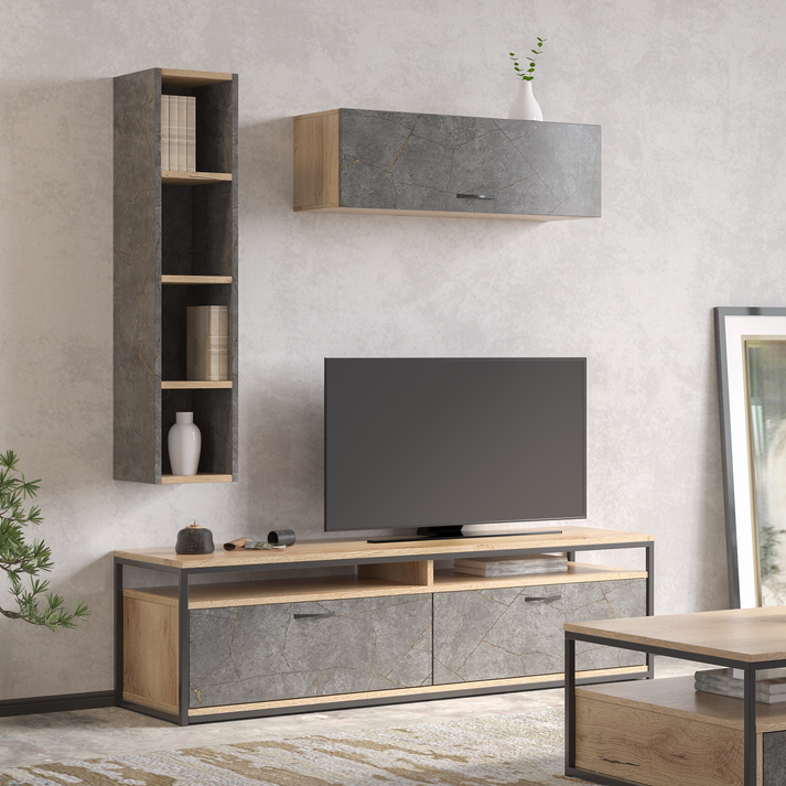 No64 Σύνθεση Σαλονιού 155x44.5xH200cm