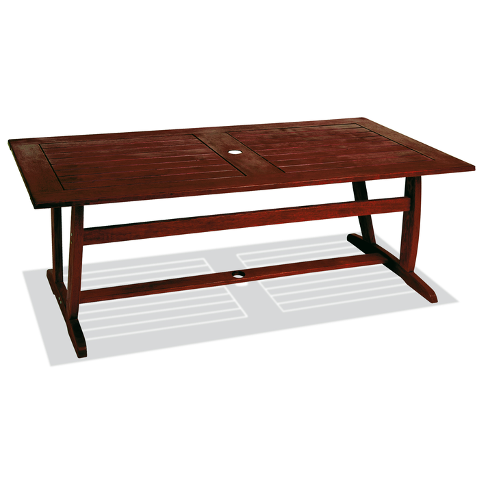 Ξύλινο Παραλληλόγραμμο Τραπέζι Kwilla Tuscon 200 x 100 x H72cm
