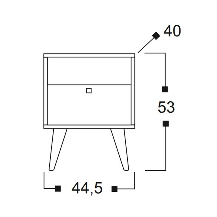 POP Kομοδίνο Ελληνικής Κατασκευής 44,5x40xH53cm