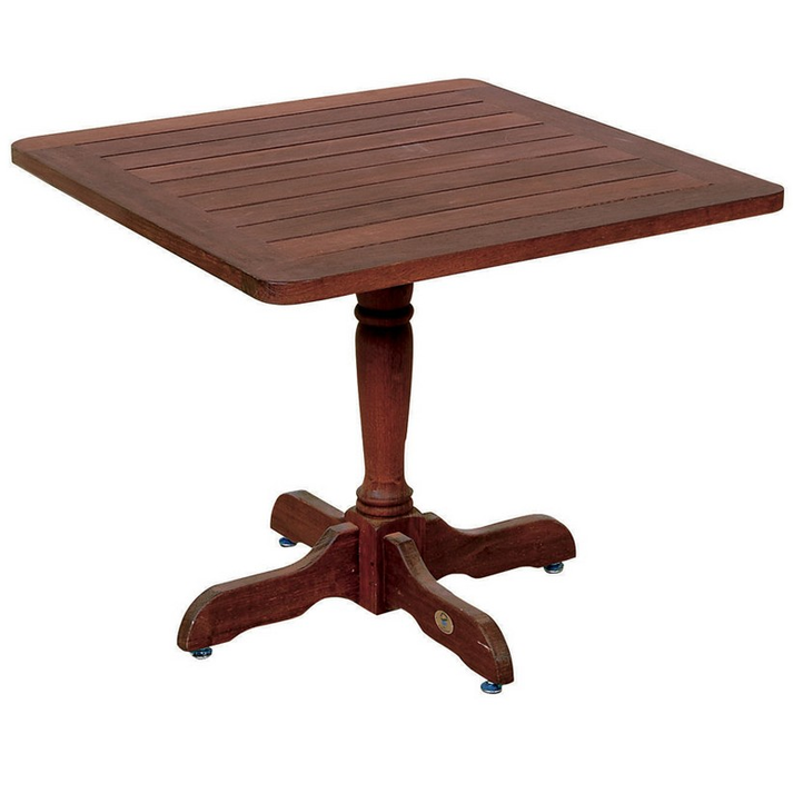Ξύλινο Σταθερό Τετράγωνο Τραπέζι Kwilla 85 x 85 x H75cm