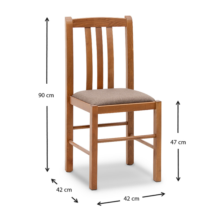 Σετ τραπεζαρίας Adare 5 τμχ μασίφ ξύλο - MDF με επεκτεινόμενο τραπέζι 140/180x78x77εκ.