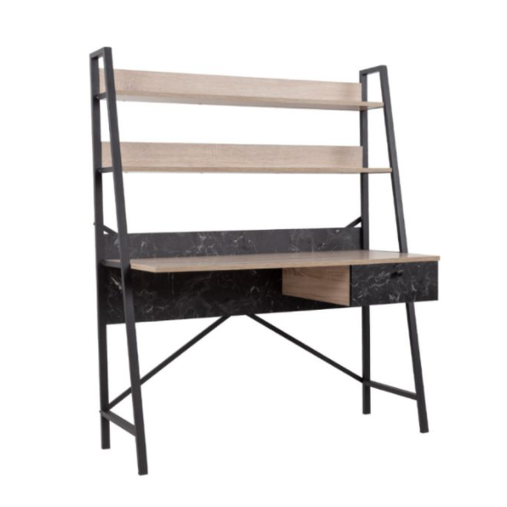 ATRIUM ΓΡΑΦΕΙΟ 1ΣΥΡΤΑΡΙ SONOMA ΜΑΥΡΟ ΠΕΤΡΑ 125x55x150