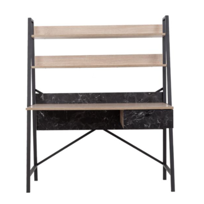 ATRIUM ΓΡΑΦΕΙΟ 1ΣΥΡΤΑΡΙ SONOMA ΜΑΥΡΟ ΠΕΤΡΑ 125x55x150