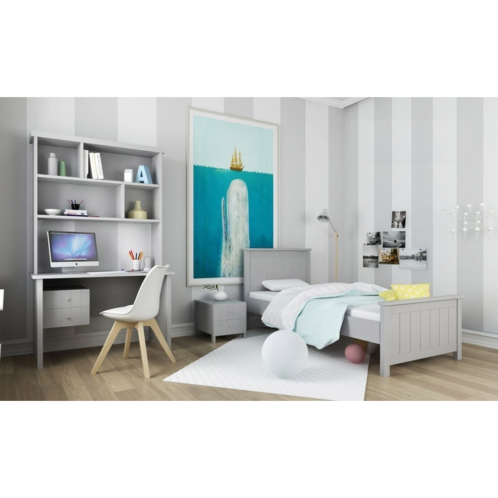 Σετ Παιδικού Δωματίου Life 3 τμχ/ Γκρι Μονό 0.90 X 1.90 Με Επιλογή Χρώματος