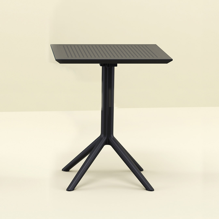 SKY BLACK 80X80X74εκ. ΤΡΑΠΕΖΙ ΠΟΛ/ΝΙΟΥ