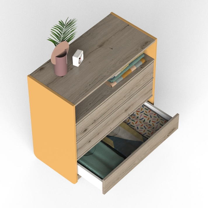 Συρταριέρα Somo Ελληνικής Κατασκευής 90x44xH94cm ALN