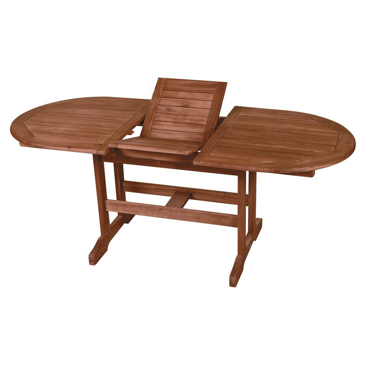 Οβάλ Επεκτεινόμενο τραπέζι Red Acacia 150 + 50 = 200 x 90x 72cm