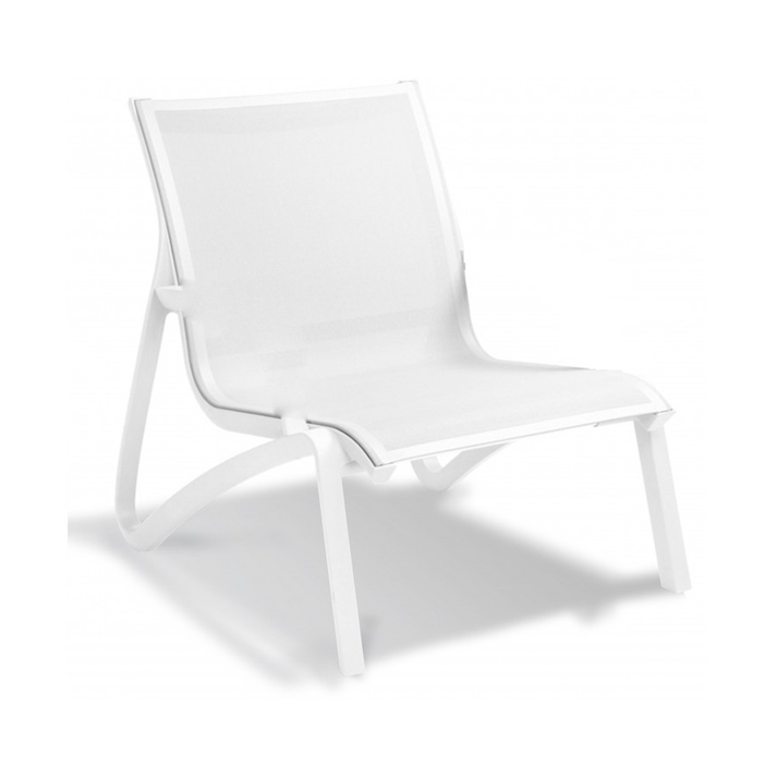 Sunset lounge καρέκλα ΛΕΥΚΗ 74x83x89