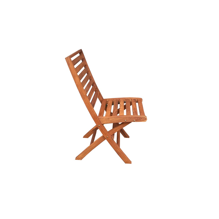 EURO Καρέκλα Πτυσσόμενη Teak Oil Finish 62x46x93cm