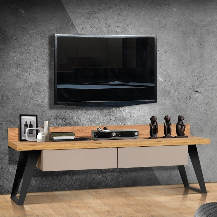 Lennox Έπιπλο Τηλεόρασης Ελληνικής Κατασκευής 150x45xH50cm