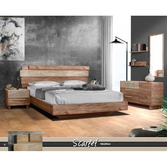 Scarlet Σύνθεση Κρεβατοκάμαρας 5 τεμαχίων Ελληνικής Κατασκευής 160*200cm