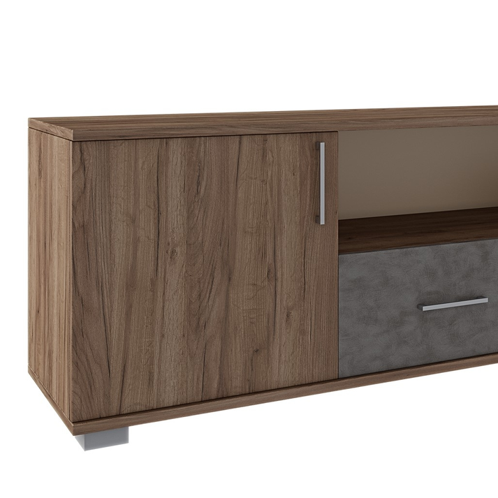 Έπιπλο Τηλεόρασης με 2 Ντουλάπια | 1 Συρτάρι Ελληνικής Κατασκευής 180x40xH51cm ALN