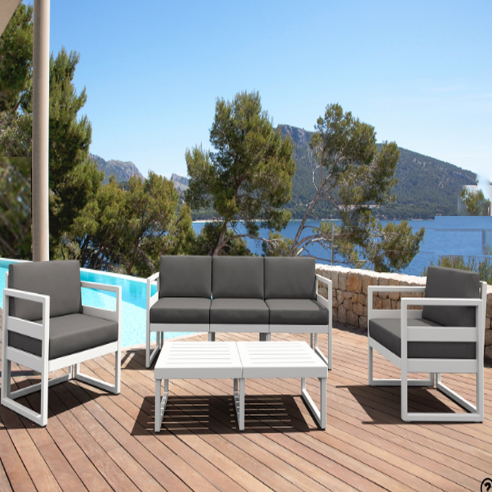 MYKONOS SET 3ΘΕΣ.WHITE ΜΕ ΜΑΞ.(3ΘΕΣ.+2ΠΟΛ.+ΤΡΑΠ 130εκ.)